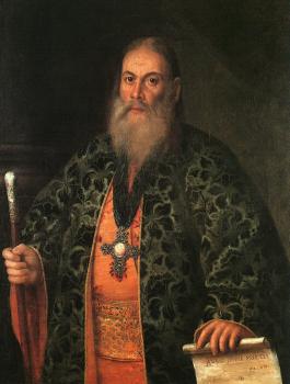 阿雷尅西 安特羅波夫 費奧多·杜比敭斯基神父的肖像